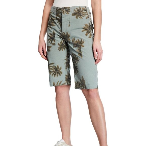 Le Superbe The Palms Printed Cotton Shorts Size 2 NWT - Picture 1 of 5